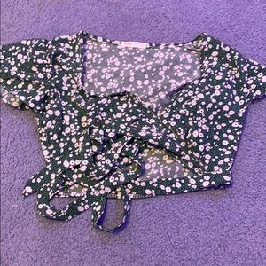 Tie up Floral Blouse
